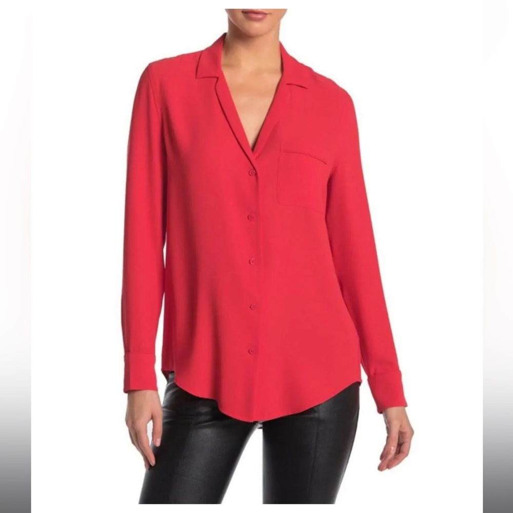 Equipment Femme Keira Pajama Style Blouse Small